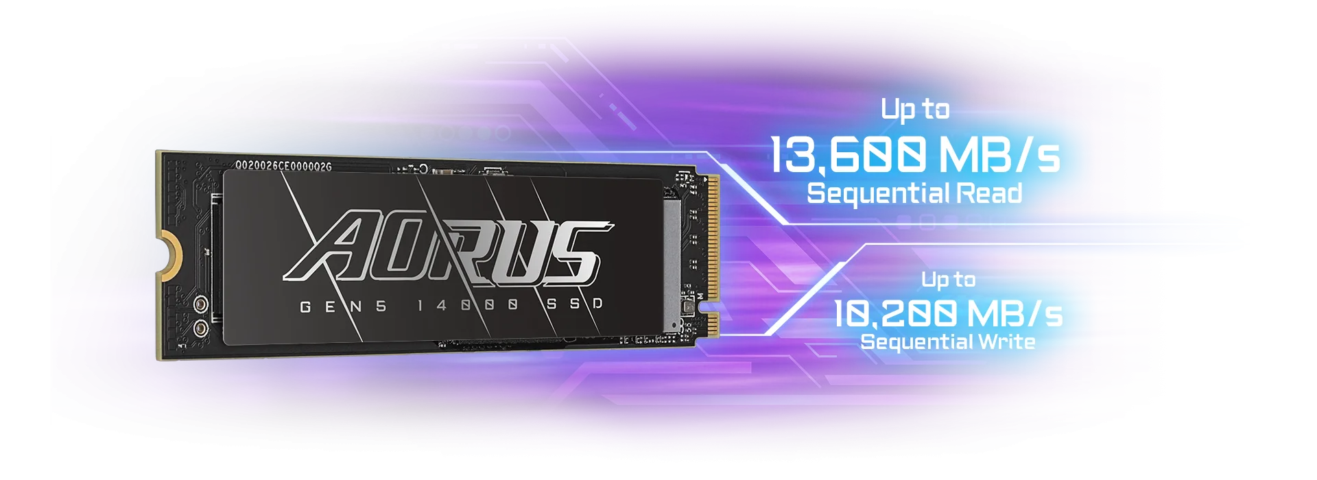 SSD Gigabyte AORUS 1TB M.2 Gen5 14000 NVMe - تصویر گالری 2