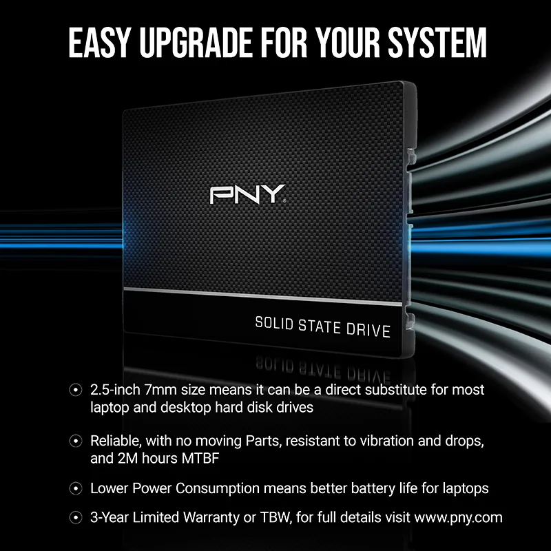 SSD PNY CS900 Series SATA III Solid State 500GB - تصویر گالری 5