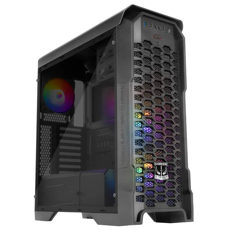 GREEN STRIKER FRGB GAMING CASE - تصویر گالری 5