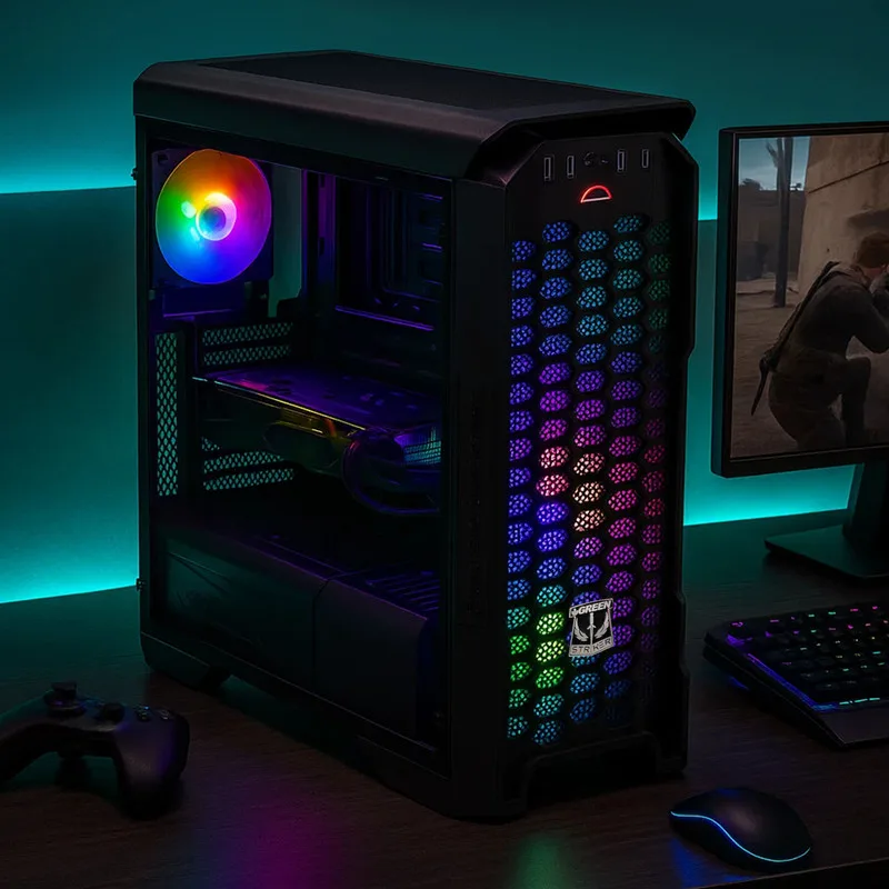 GREEN STRIKER FRGB GAMING CASE - تصویر گالری 7