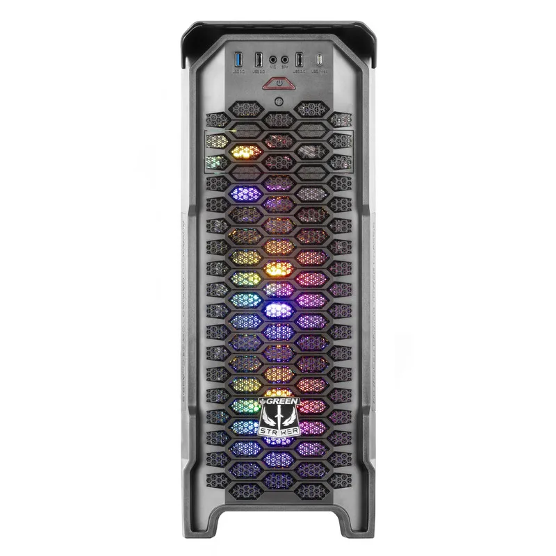 GREEN STRIKER FRGB GAMING CASE - تصویر گالری 1