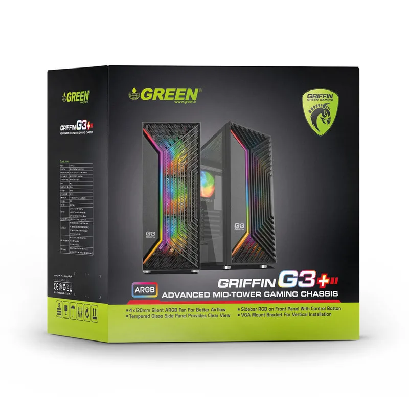 Case Green G3 PLUS Black - تصویر گالری 7