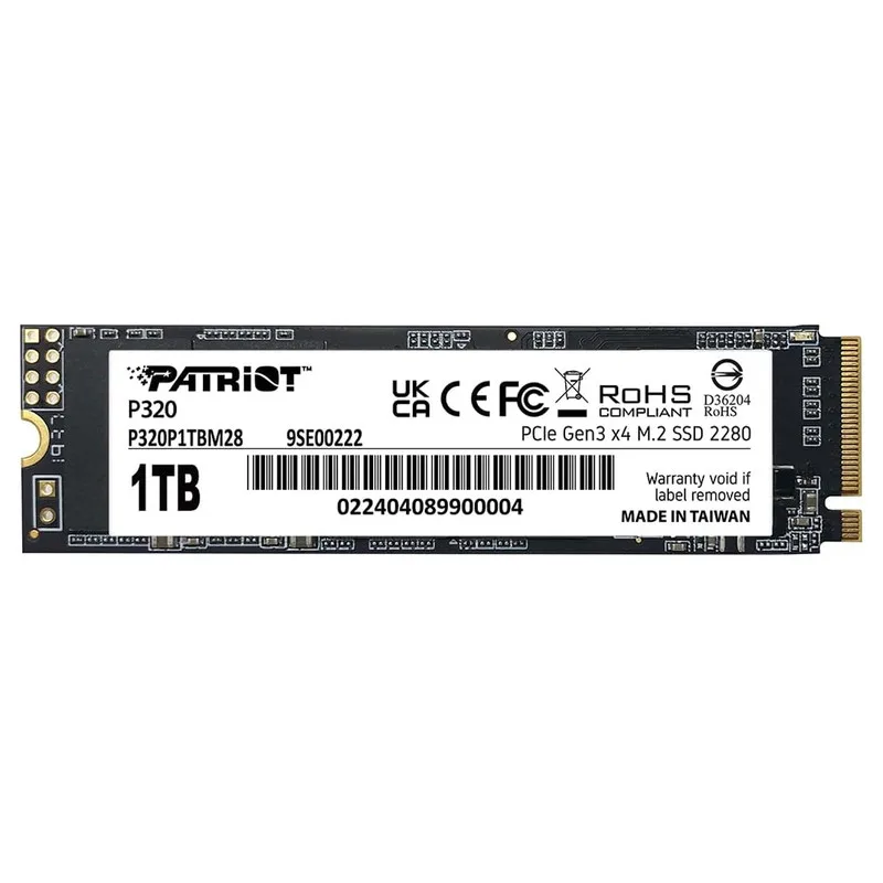 SSD Patriot P300 M.2 2280 NVMe PCIe 1TB