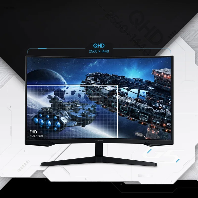 MONITOR SAMSUNG LS27CG552 G5 Odyssey Gaming Curved - تصویر گالری 11