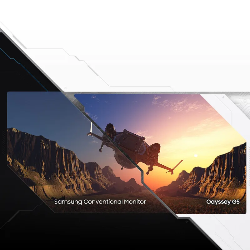 MONITOR SAMSUNG LS32CG552 G5 Odyssey Gaming Curved - تصویر گالری 3
