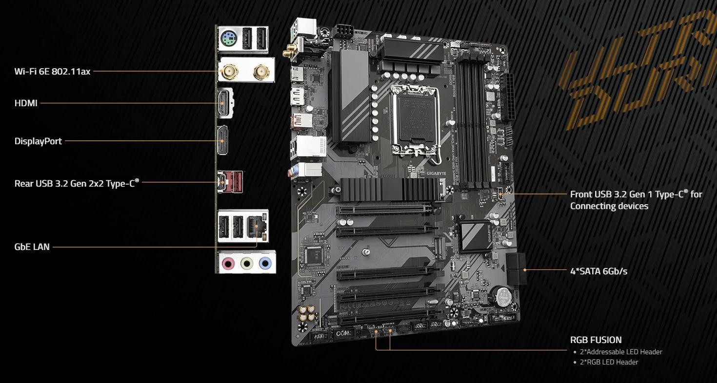 MB GIGABYTE B760 DS3H AX DDR5 - تصویر گالری 2