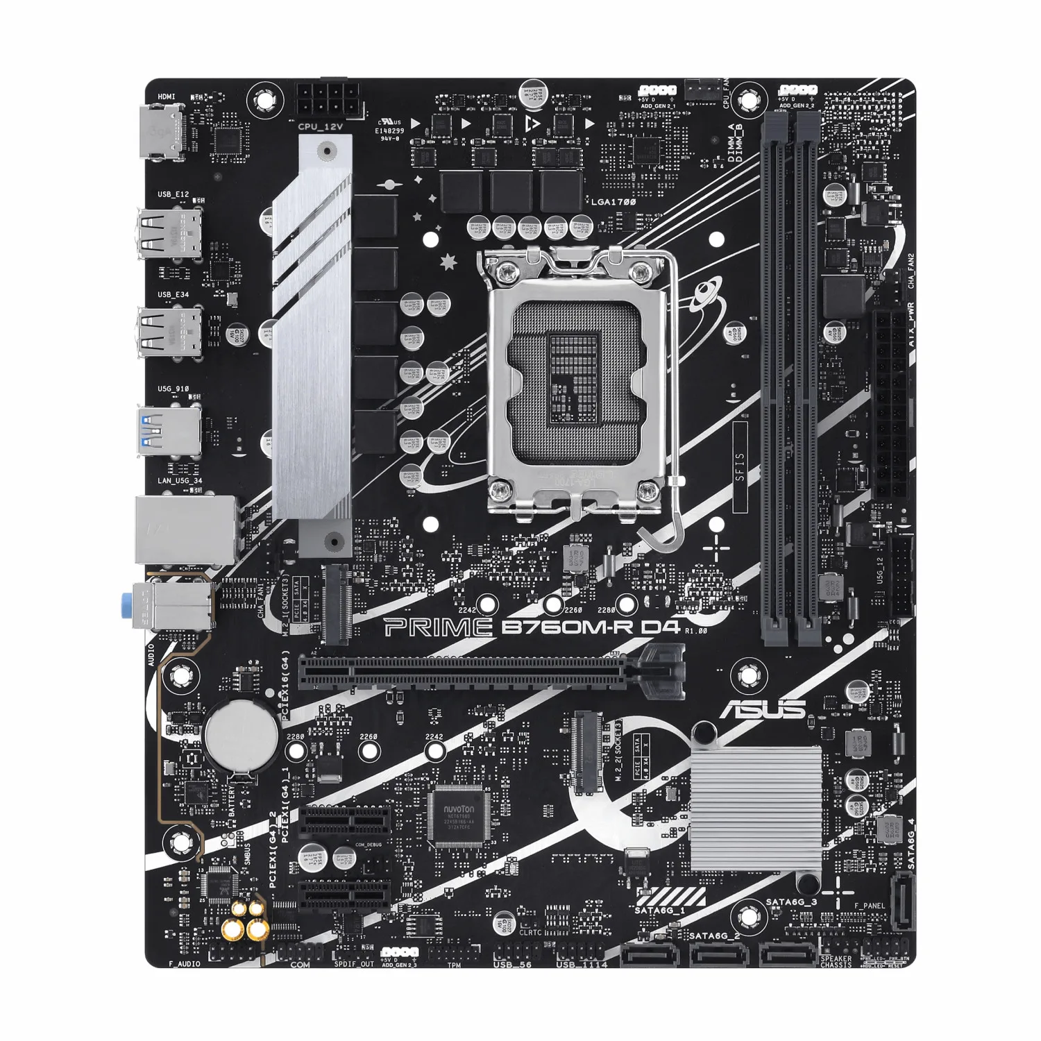 مادربرد ASUS Prime B760M-R D4 - تصویر گالری 2
