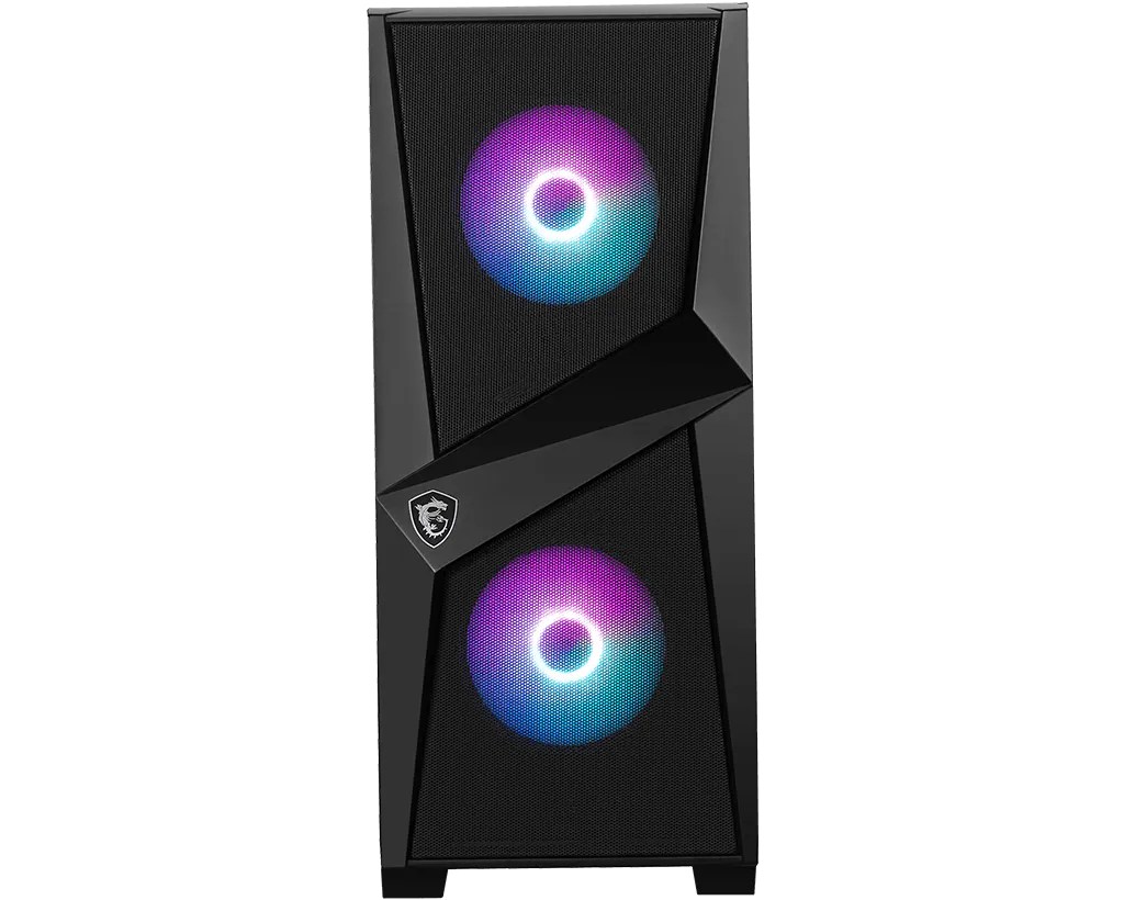 کیس گیمینگ ام اس آی مدل MAG FORGE 100R مشکی با نورپردازی ARGB